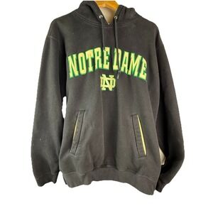 Champs Notre Dame Hooded‎ Pullover Sweatshirt Heavy Size M Navy